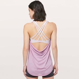 Lululemon Slay The Studio 2-In-1 Tank in Heathered Antoinette / Light Chrome
